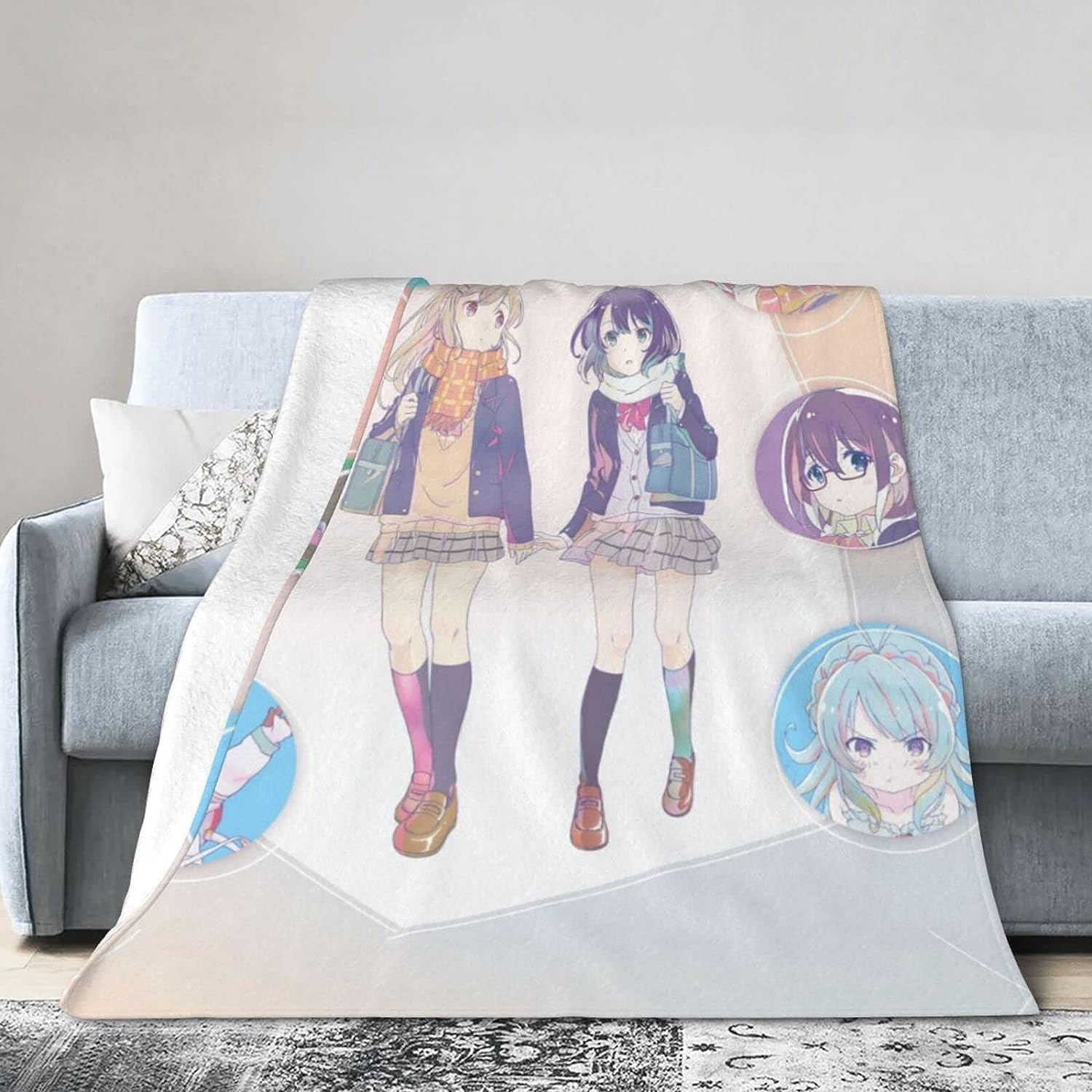 Amazon｜安達としまむら2 オシャレ 毛布 ブランケット 大判